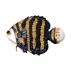 Брошь SOKOLOV из золочёного серебра 5250₽