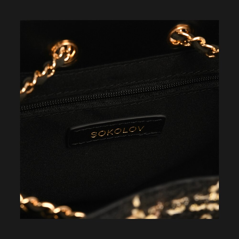 Сумка-бакет SOKOLOV из твида, фото 14