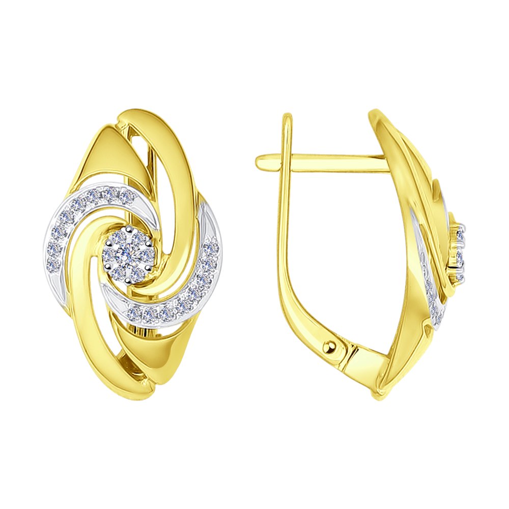 

Серьги SOKOLOV Diamonds из комбинированного золота с бриллиантами