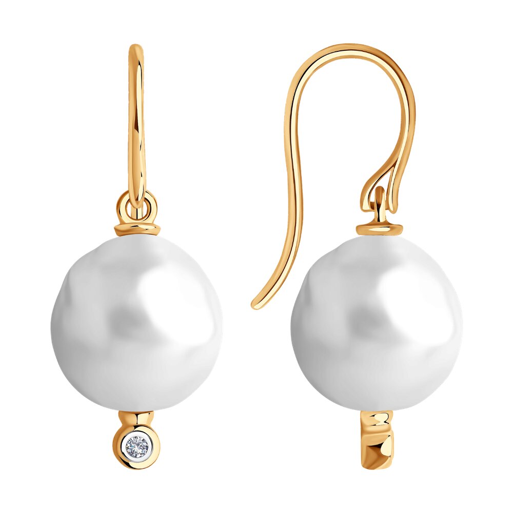 

Серьги SOKOLOV Diamonds из золота с бриллиантами и жемчугом