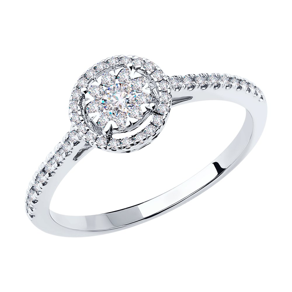 

Кольцо SOKOLOV Diamonds из белого золота с бриллиантами