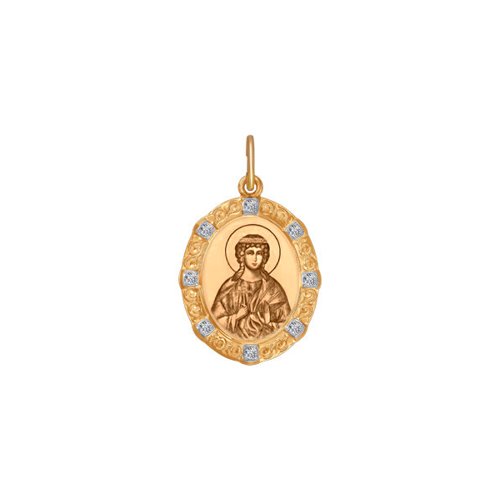 Нательная иконка «Святая мученица Алла» SOKOLOV