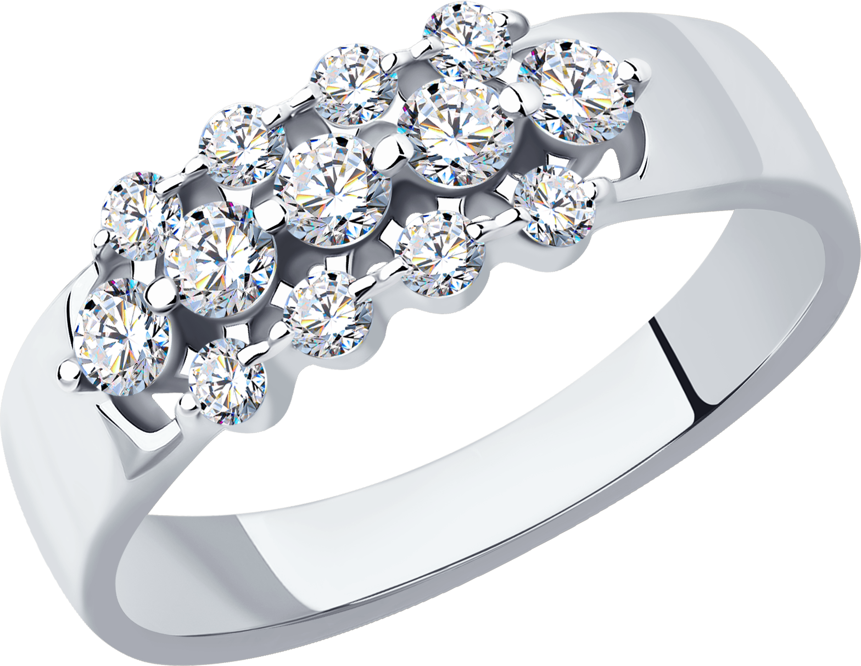 Кольцо SOKOLOV Diamonds из платины с бриллиантами