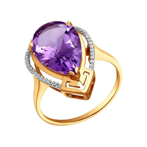 

Кольцо SOKOLOV из золота с аметистом и фианитами
