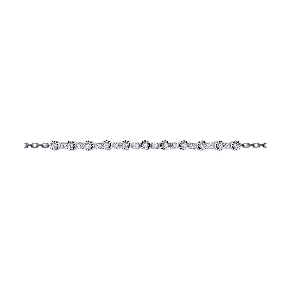 

Браслет SOKOLOV Diamonds из белого золота с бриллиантами