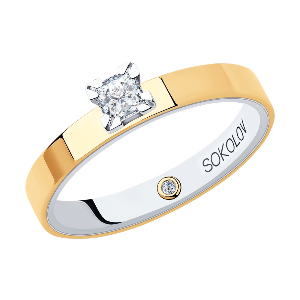 

Кольцо SOKOLOV Diamonds из комбинированного золота с бриллиантами