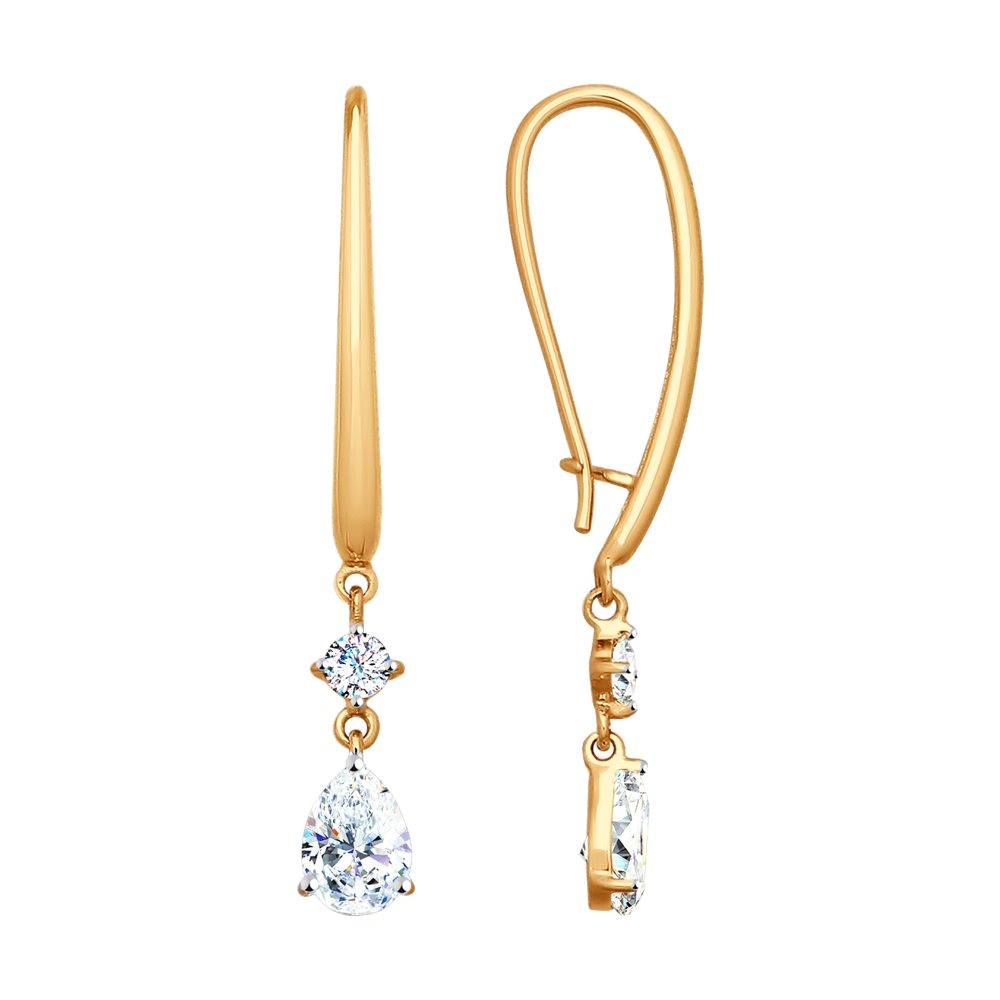 

Серьги SOKOLOV из золота со Swarovski Zirconia