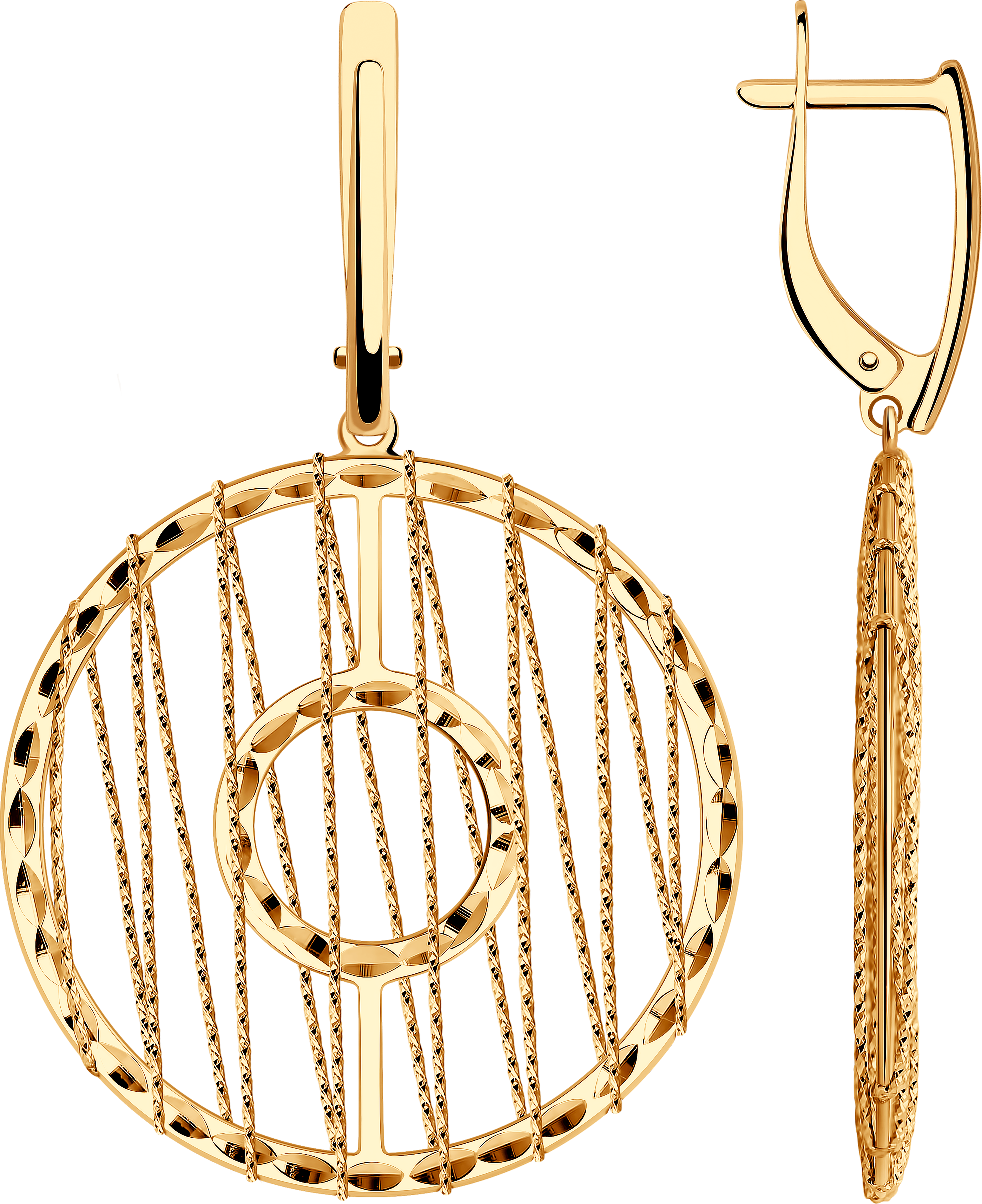 Серьги SOKOLOV из золота с алмазной гранью 45000₽