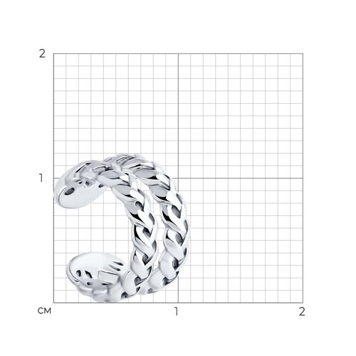 Серьга из серебра - фото 4