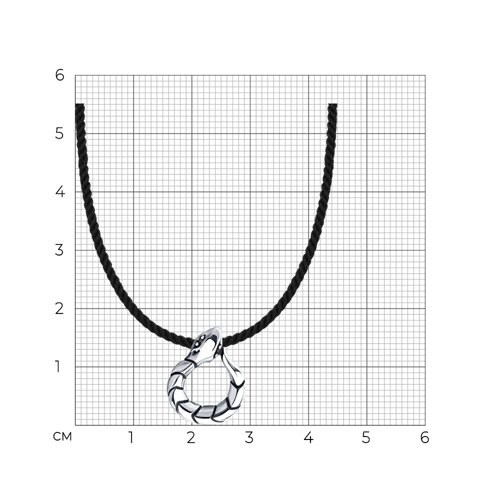 Колье из серебра с фианитами - фото 4