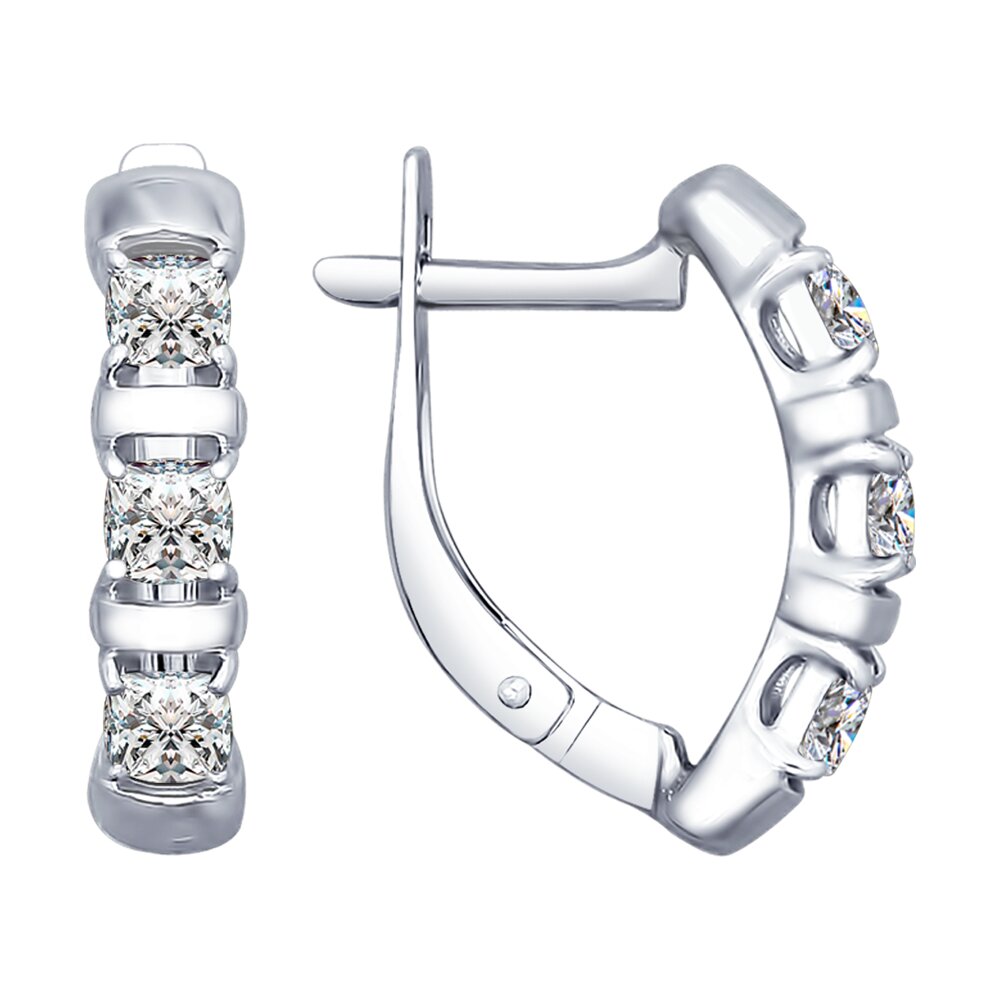 

Серьги SOKOLOV из серебра со Swarovski Zirconia