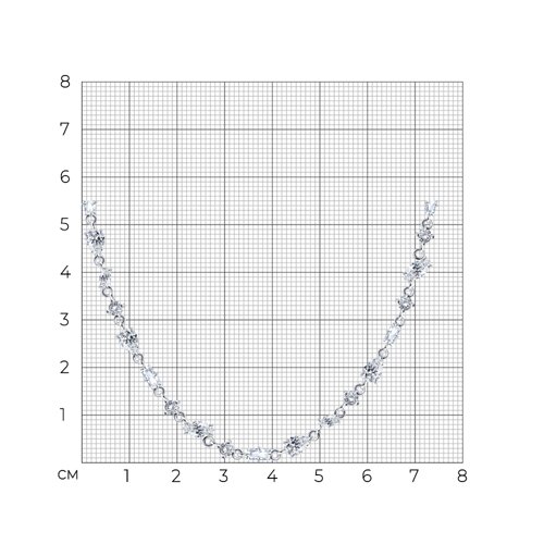 Колье из серебра с фианитами - фото 4