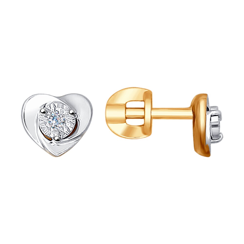 

Серьги SOKOLOV Diamonds из комбинированного золота с бриллиантами