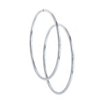 Серьги конго из серебра