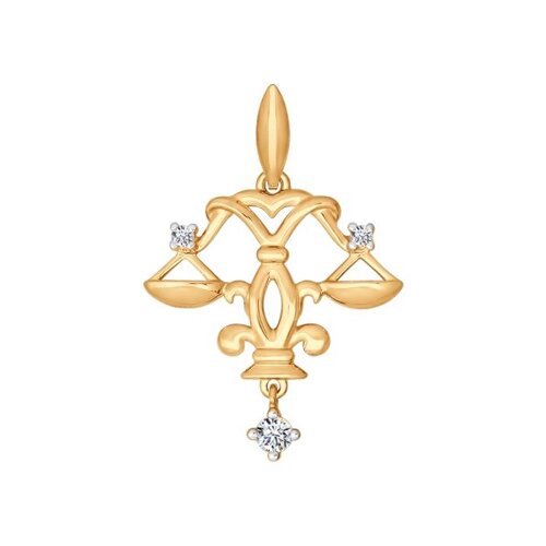 

Золотой кулон «Знак зодиака Весы» SOKOLOV