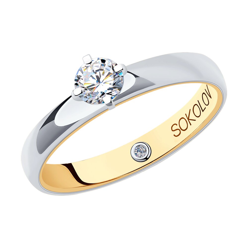 

Кольцо SOKOLOV Diamonds из комбинированного золота с бриллиантами