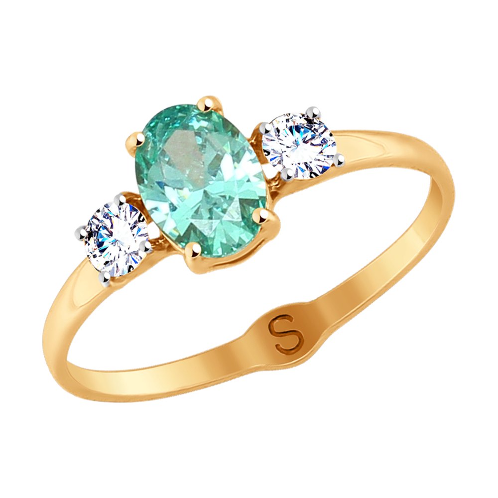 

Кольцо SOKOLOV из золота с бесцветными Swarovski Zirconia