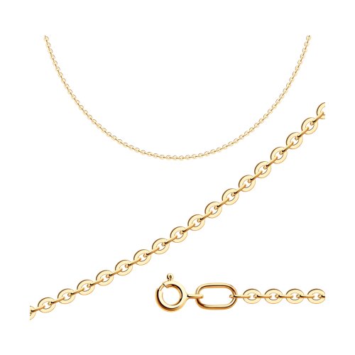 Цепь из золочёного серебра - фото 1