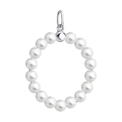 Подвеска из серебра с жемчугом SOKOLOV - купить в официальном интернет ...