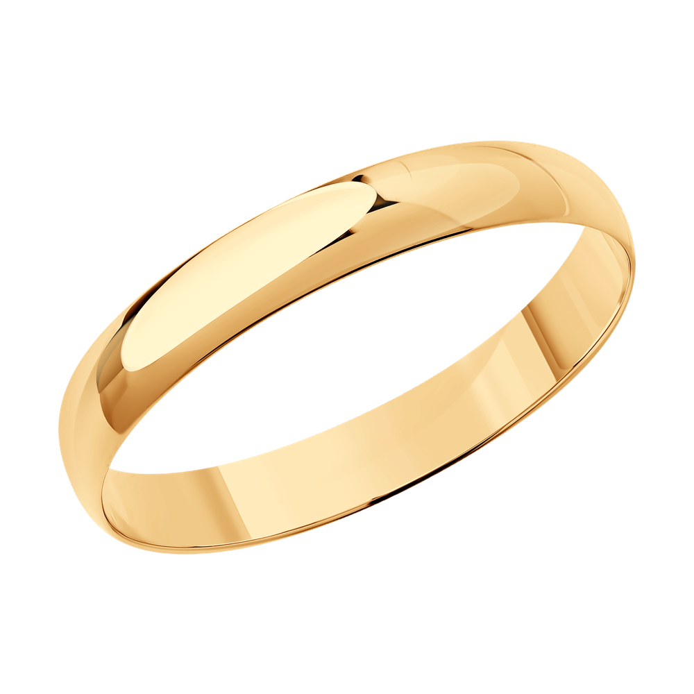 фото Обручальное кольцо sokolov из красного золота