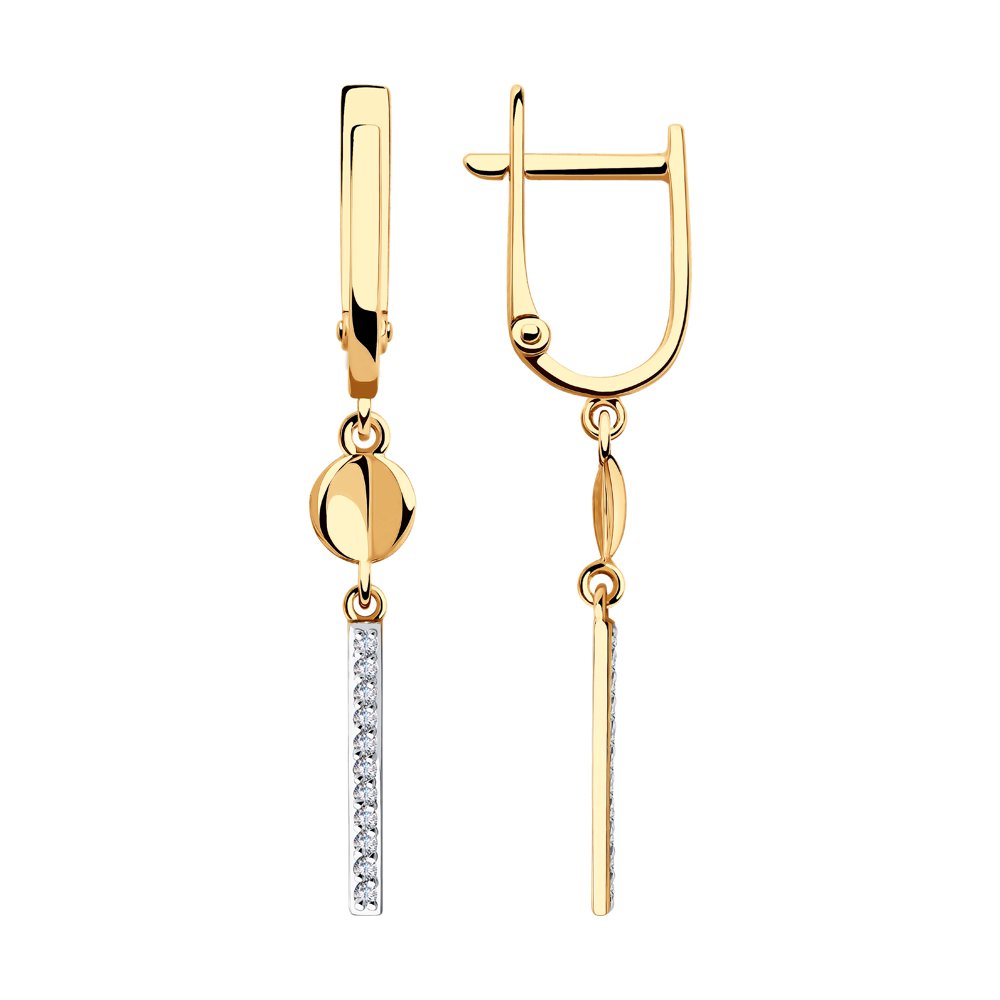 

Серьги SOKOLOV из золота с фианитами