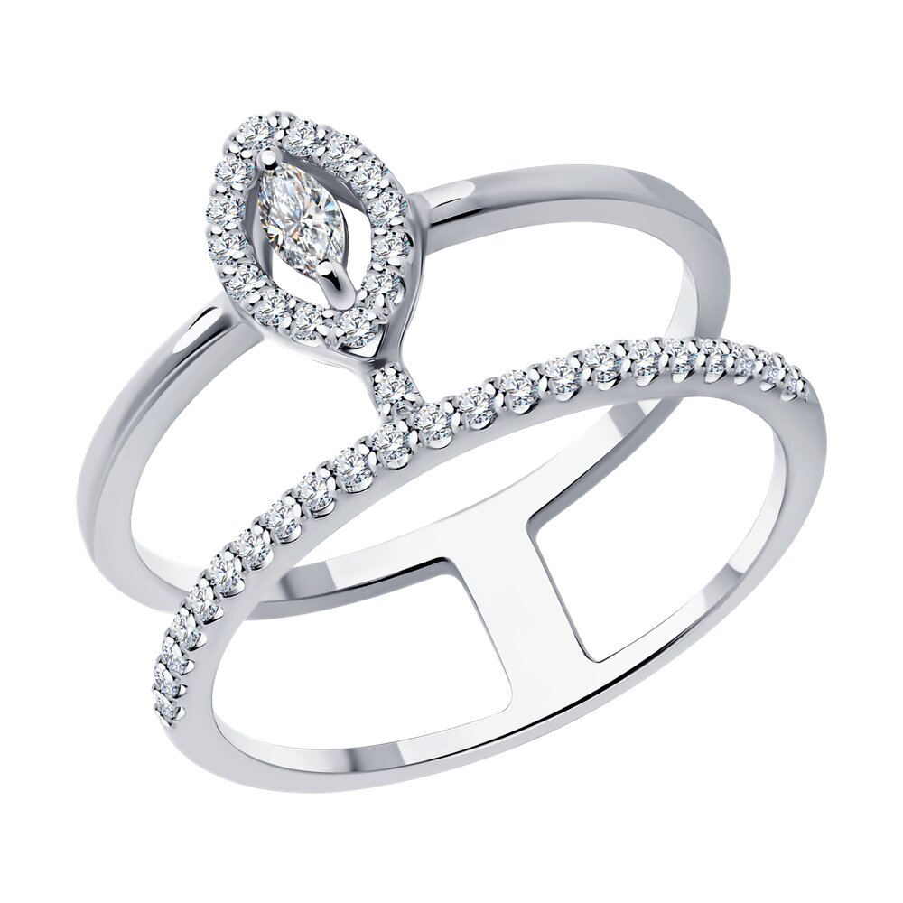 

Кольцо SOKOLOV Diamonds из белого золота с бриллиантами