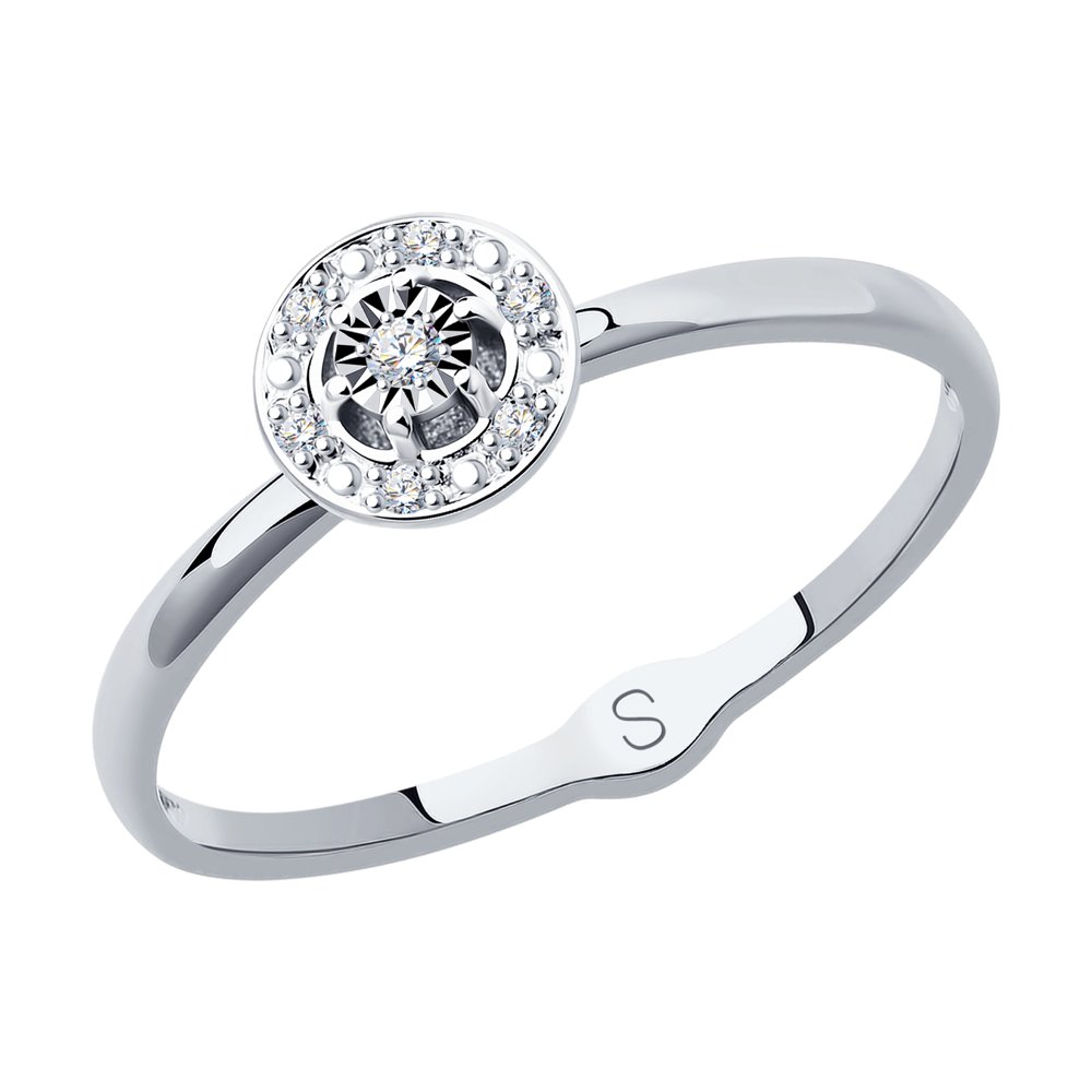 

Кольцо SOKOLOV Diamonds из белого золота с бриллиантами