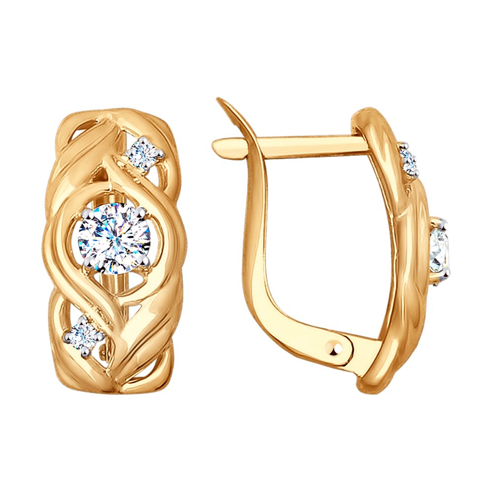 

Серьги SOKOLOV из золота с фианитами