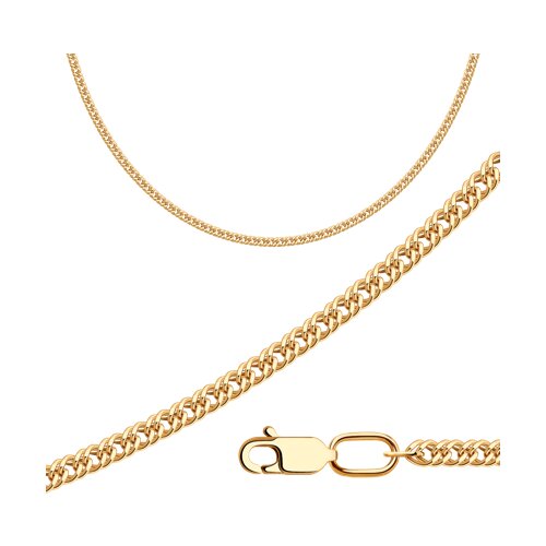 Цепь из золочёного серебра - фото 1