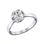 Кольцо из серебра со Swarovski Zirconia