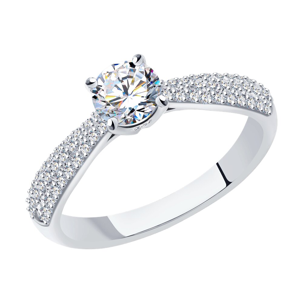 

Кольцо SOKOLOV Diamonds из белого золота с бриллиантами