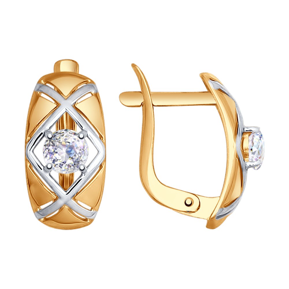 

Серьги SOKOLOV из золота со Swarovski Zirconia