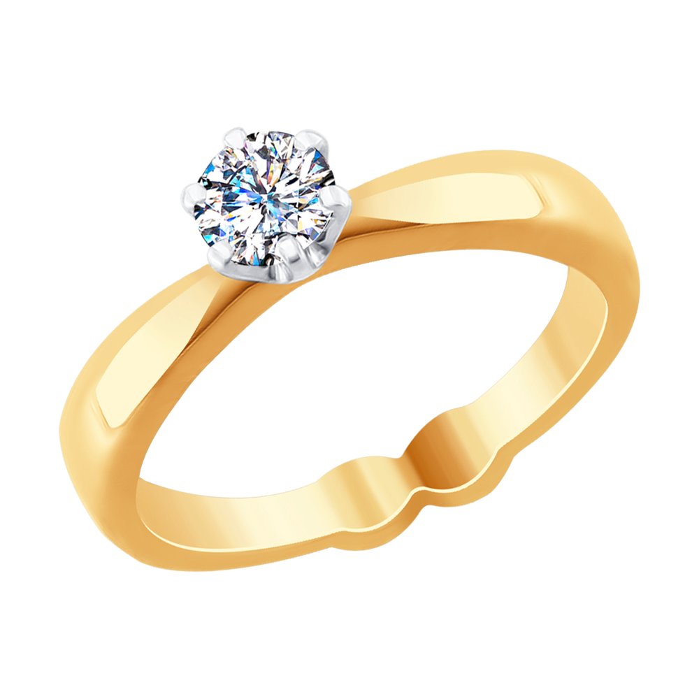 

Кольцо SOKOLOV Diamonds из комбинированного золота с бриллиантами