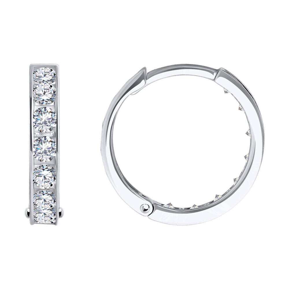 Серьги SOKOLOV из белого золота с фианитами 69990₽