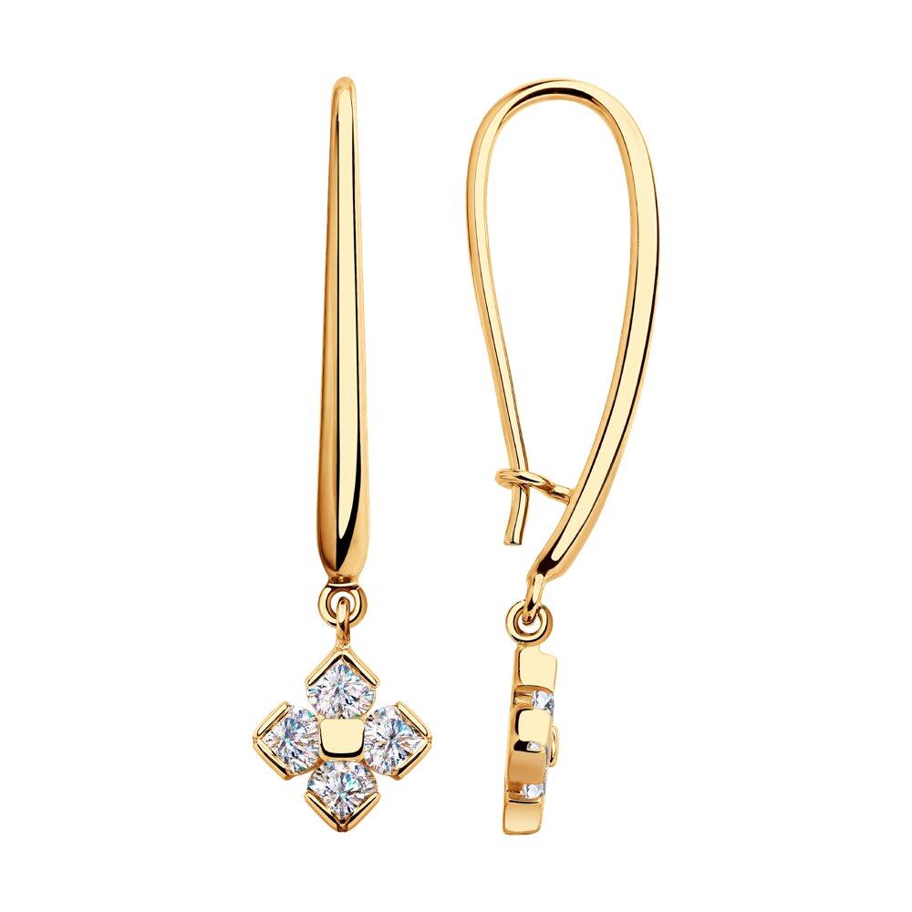 

Серьги SOKOLOV из золота со Swarovski Zirconia