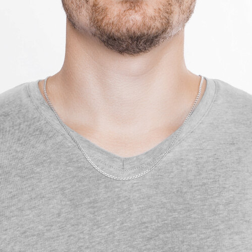 Цепь из серебра с алмазной гранью - фото 3