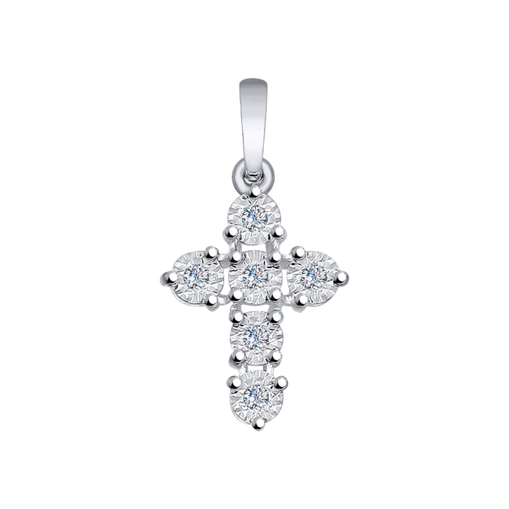 

Крест SOKOLOV Diamonds из белого золота с бриллиантами