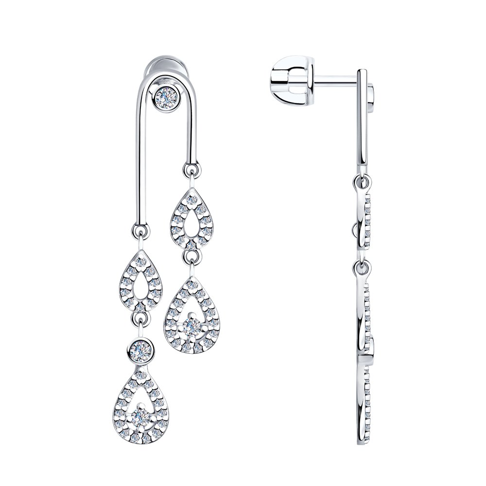 

Серьги SOKOLOV из серебра с фианитами