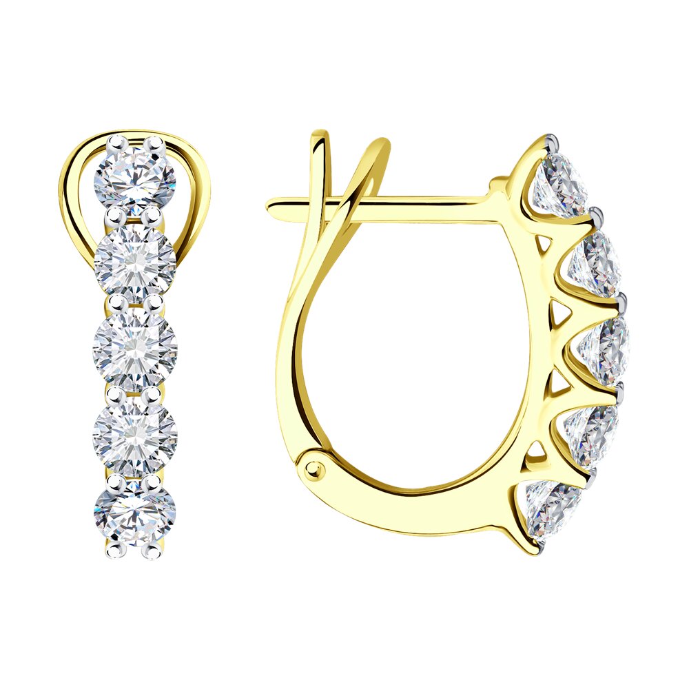 

Серьги SOKOLOV Diamonds из желтого золота с бриллиантами