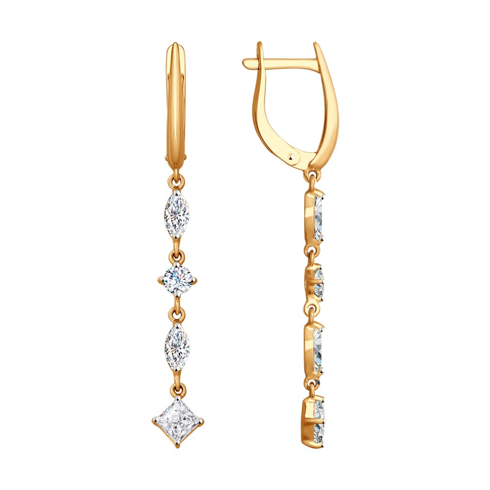 

Серьги SOKOLOV из золота со Swarovski Zirconia