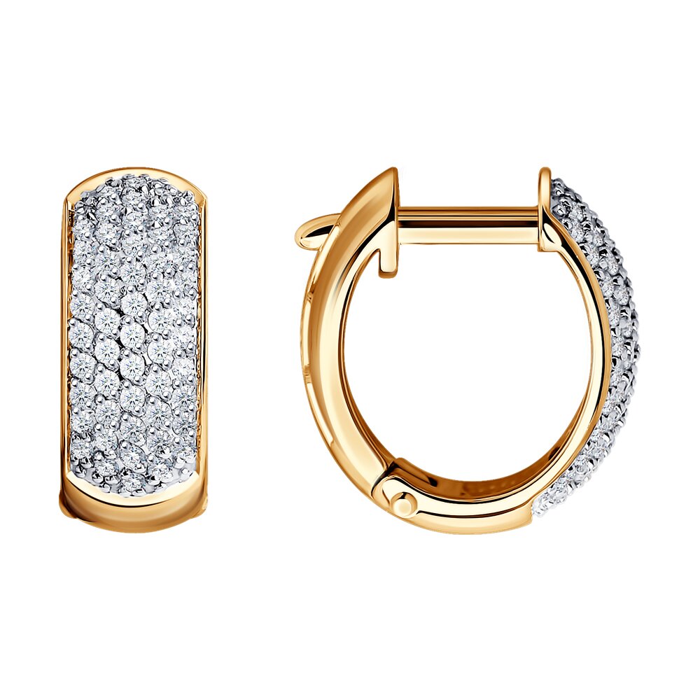 

Серьги-колечки с бриллиантами SOKOLOV Diamonds