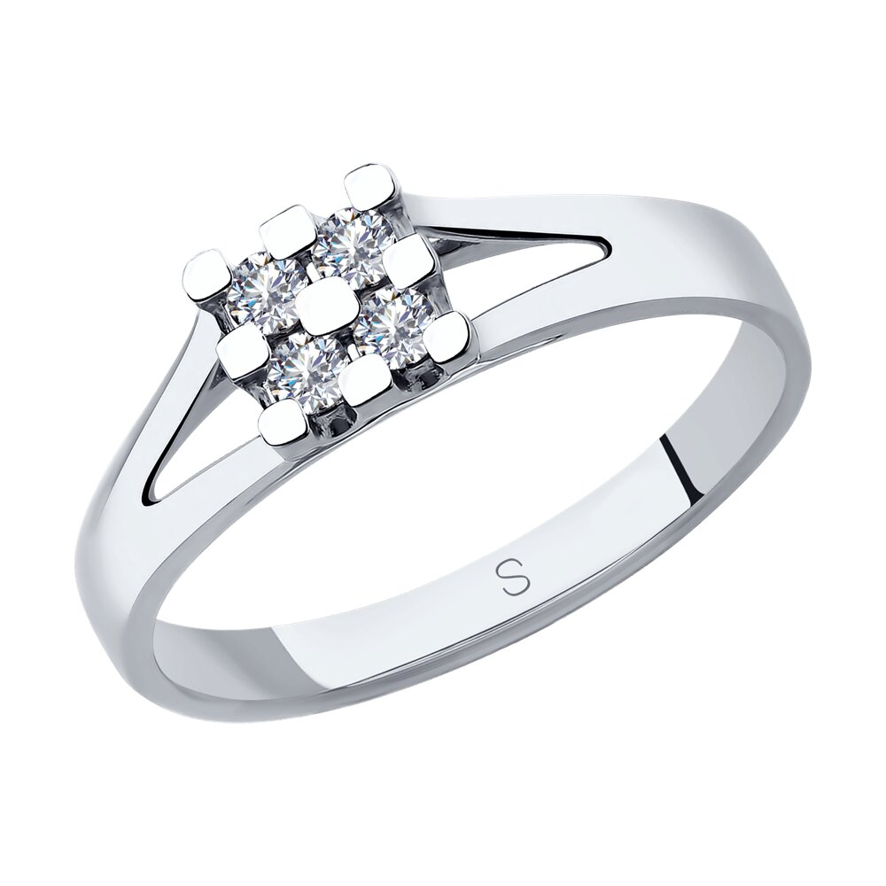 

Кольцо SOKOLOV Diamonds из белого золота с бриллиантами