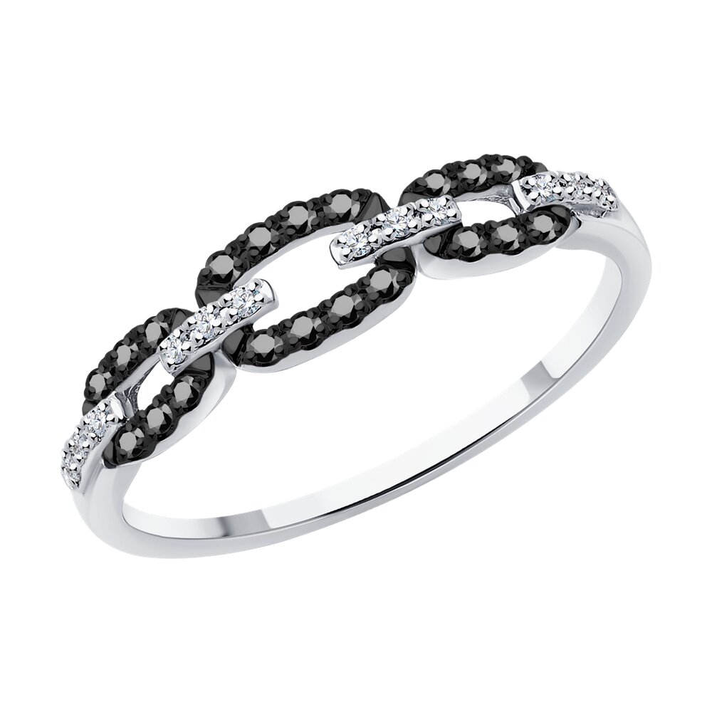 Кольцо SOKOLOV Diamonds из белого золота с бриллиантами