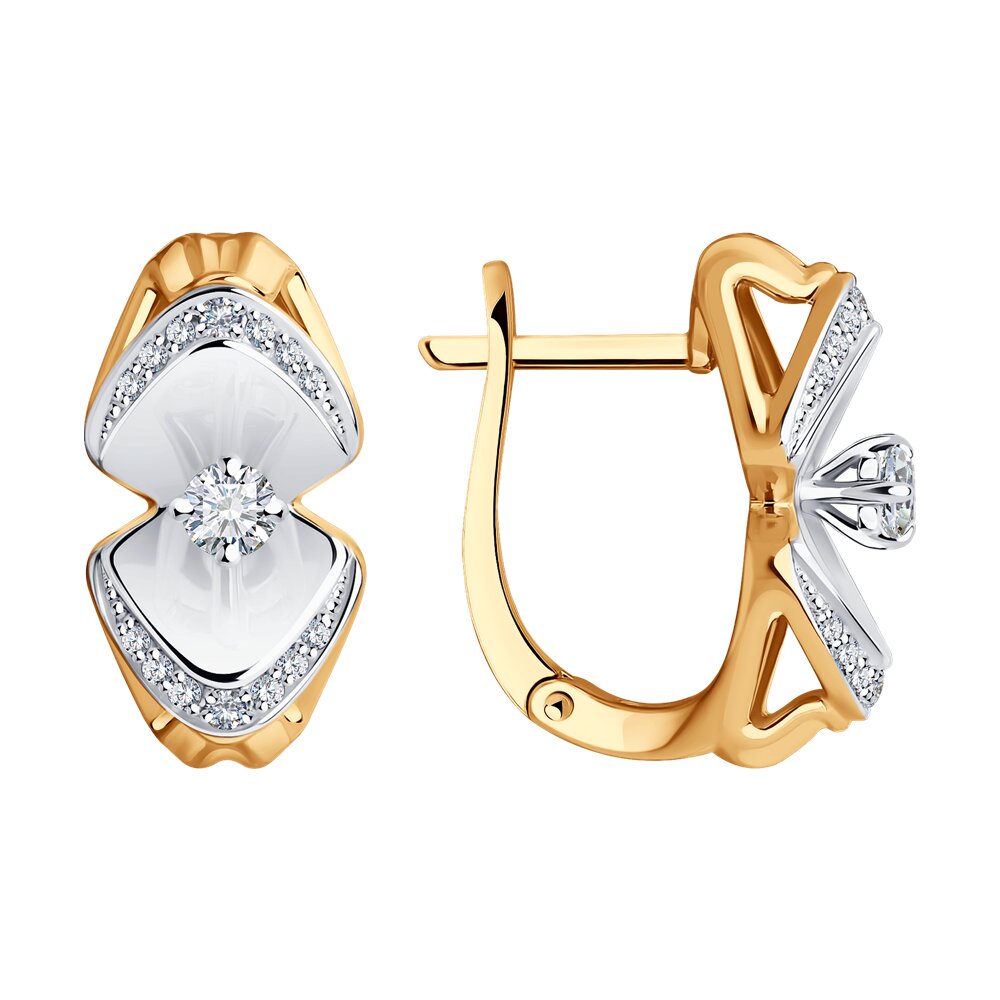 

Серьги SOKOLOV Diamonds из комбинированного золота с бриллиантами