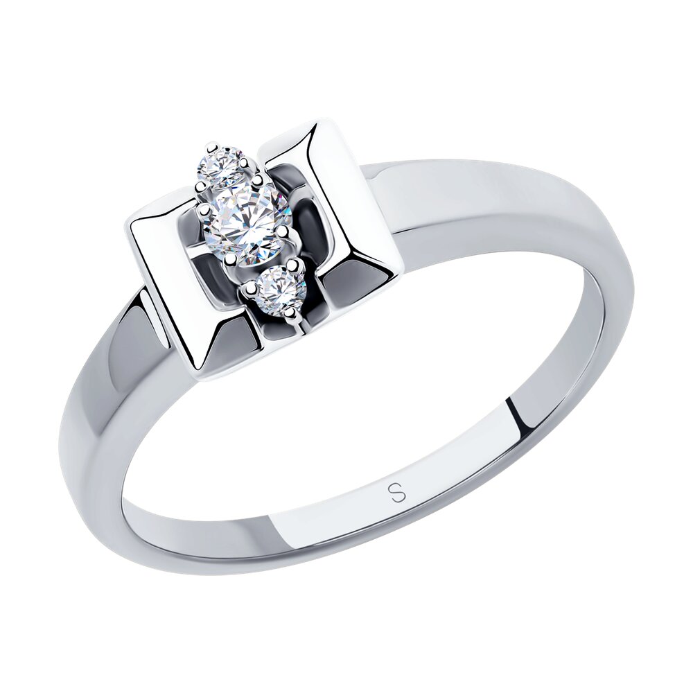 

Кольцо SOKOLOV Diamonds из белого золота с бриллиантами