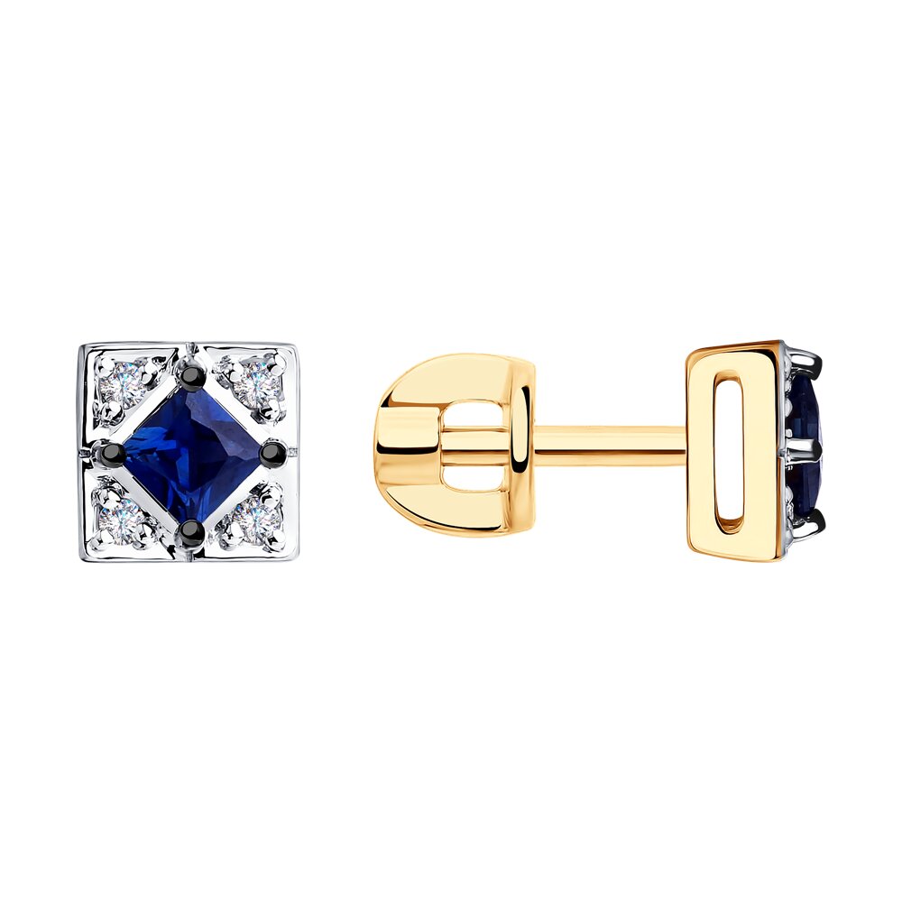 

Серьги SOKOLOV Diamonds из золота с бриллиантами и сапфирами