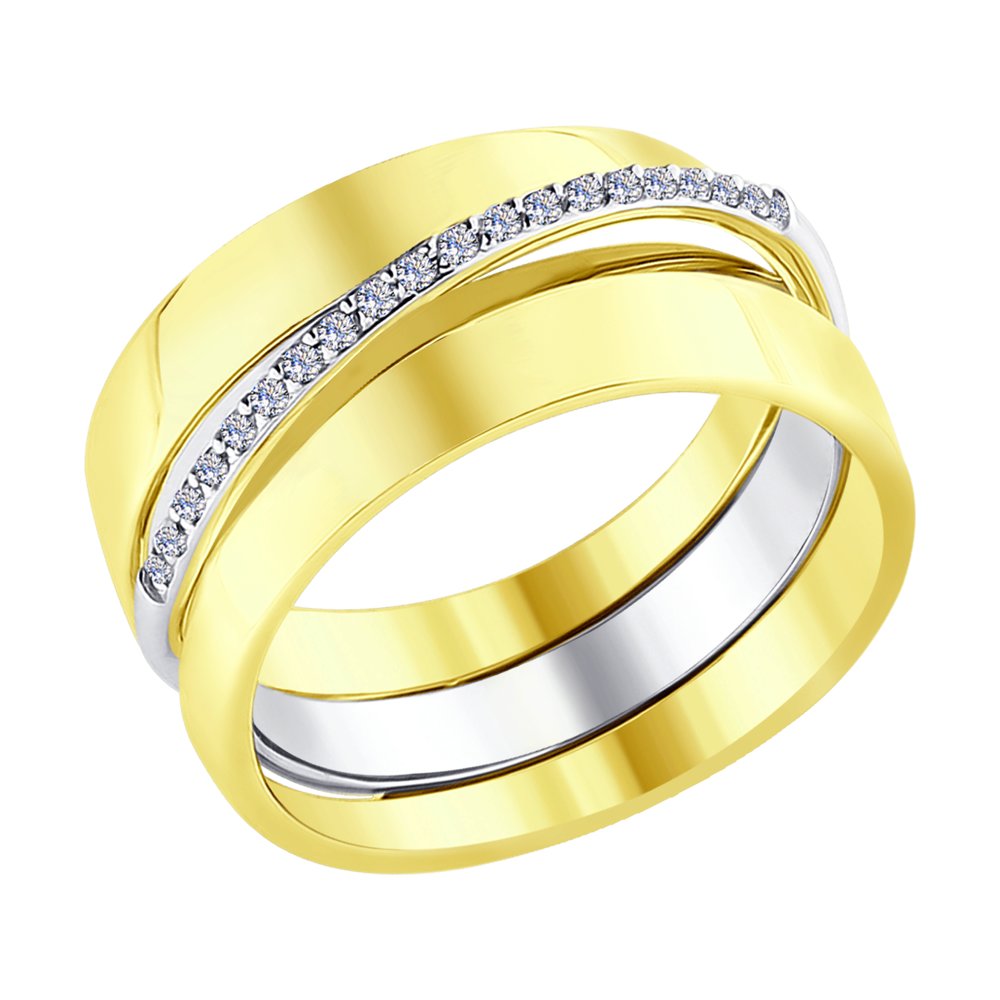 

Кольцо SOKOLOV Diamonds из комбинированного золота с бриллиантами