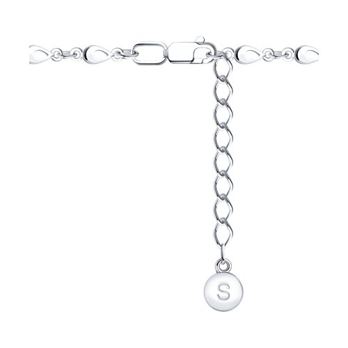 Браслет из серебра с фианитами - фото 3