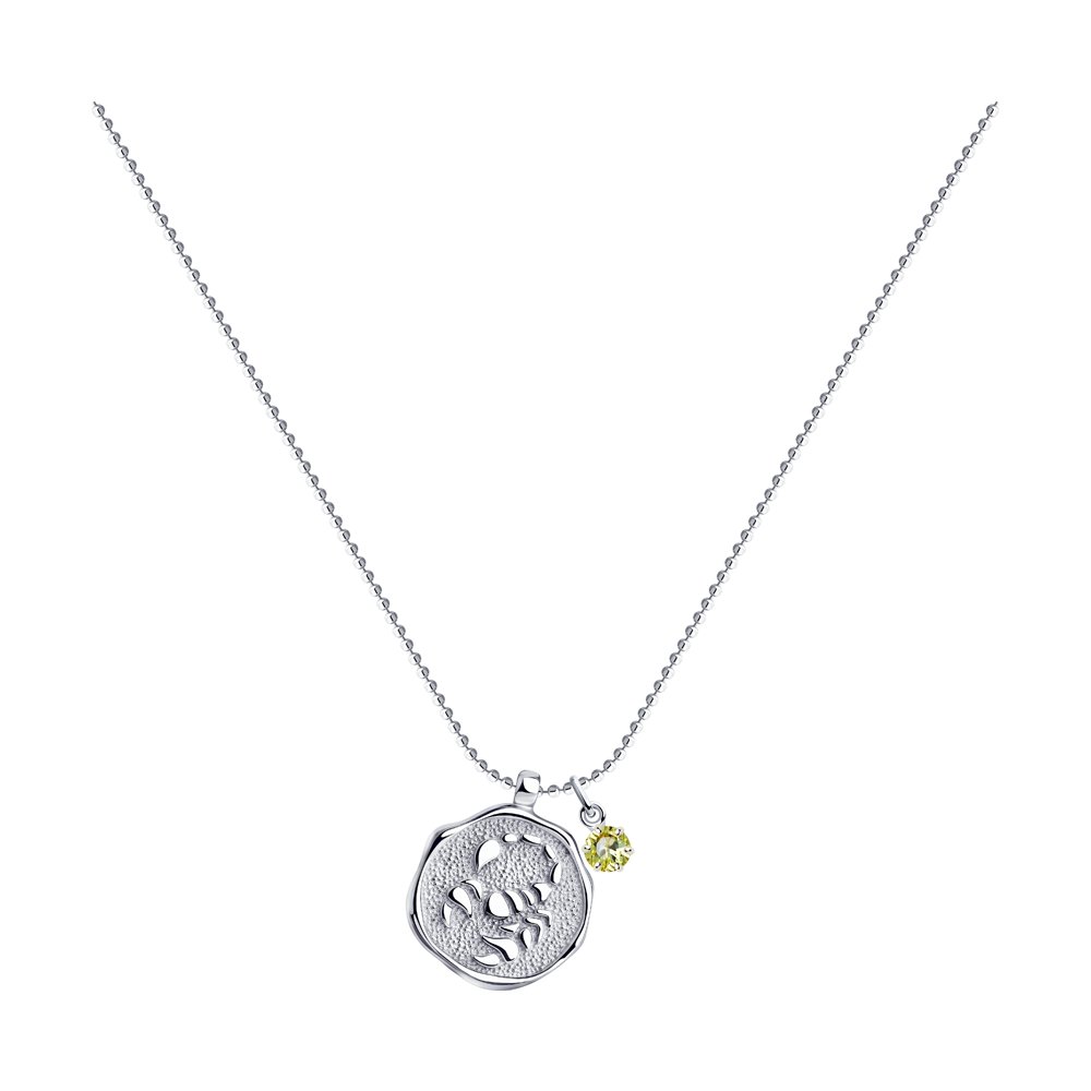 

Колье SOKOLOV из серебра с кристаллом Swarovski