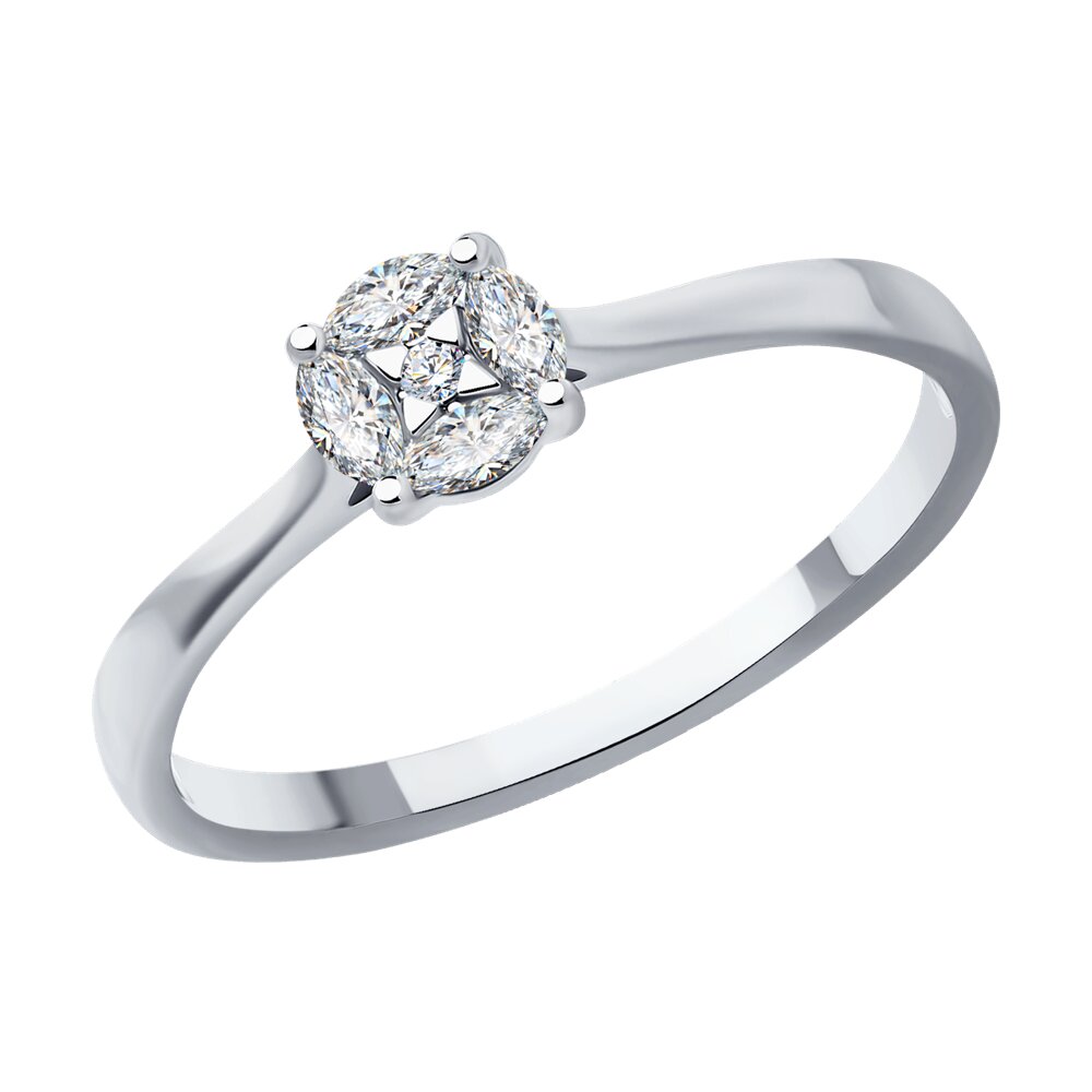 

Кольцо SOKOLOV Diamonds из белого золота с бриллиантами